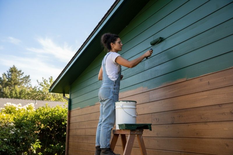 Exterior Staircase Painting in Waco, TX